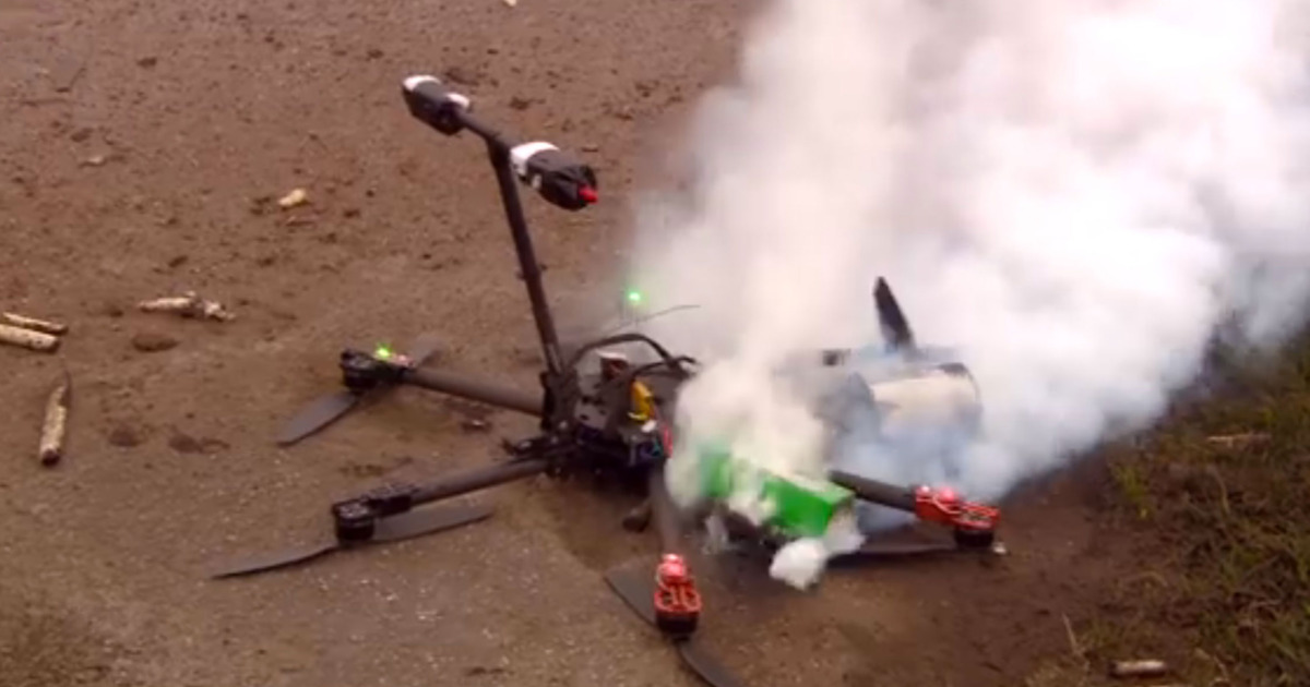 Paris drone crash